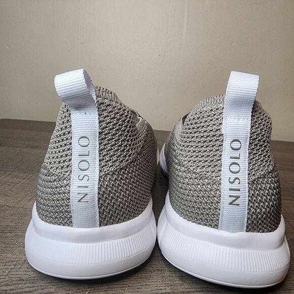 Nisolo Athleisure Eco-Knit Sneaker Shoes Gray Women's Size 10 Brazil Comfort - Picture 8 of 16
